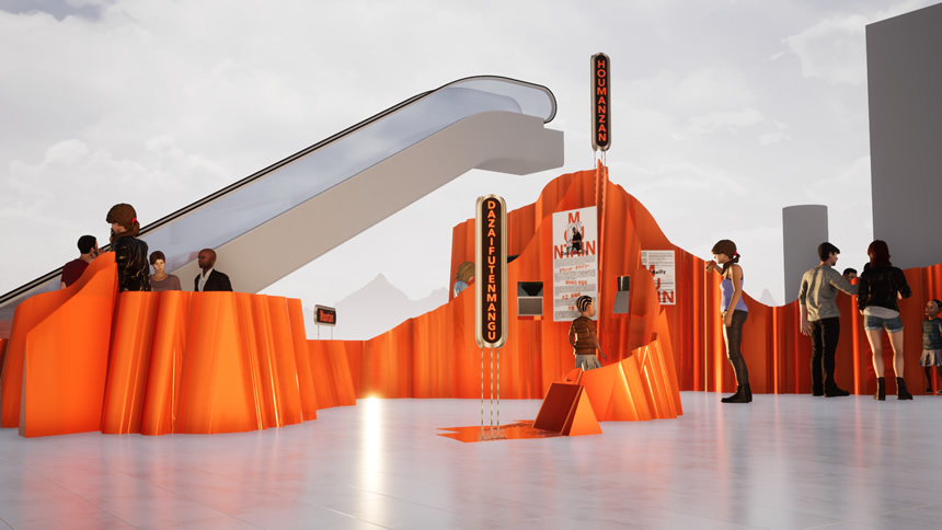 Fukuoka Airport | Japan Media Arts Distributed Museum